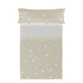 Juego de Sábanas HappyFriday Basic Kids Little star Beige Cama de 105 180 x 270 cm 2 Piezas de HappyFriday, Sábanas y fundas ...