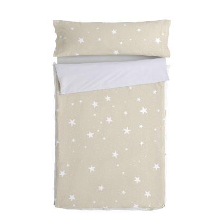 Saco Nórdico sin Relleno HappyFriday Basic Kids Little star Beige 105 x 200 cm de HappyFriday, Sacos de dormir - Ref: D161172...