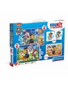 Set de 4 Puzzles The Paw Patrol Clementoni Edukit | Tienda24 Tienda24.eu