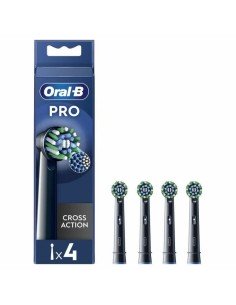 Testina di Ricambio Oral-B Pro Cross action Nero 4 Unità da Oral-B, Spazzolini da denti elettrici e accessori - Ref: S7192149...