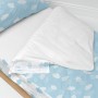 Quilt Cover without Filling HappyFriday Basic Kids Clouds Blue 90 x 200 cm by HappyFriday, Slumber Bags - Ref: D1611753, Pric...