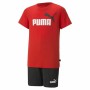 Ensemble de Sport pour Enfants Puma Set For All Time Rouge | Tienda24 - Global Online Shop Tienda24.eu