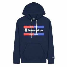 Polar com Capuz Homem Champion New York Azul de Champion, Sweatshirts - Ref: S64109548, Preço: 38,91 €, Desconto: %