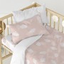 Fitted sheet HappyFriday BASIC KIDS White Pink 70 x 140 x 14 cm Clouds | Tienda24 - Global Online Shop Tienda24.eu