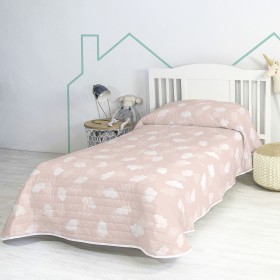 Bedspread (quilt) HappyFriday BASIC KIDS Pink 180 x 260 cm by HappyFriday, Blankets and bedcovers - Ref: D1611770, Price: 95,...