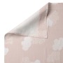 Conjunto de Lençóis HappyFriday Basic Kids Clouds Cor de Rosa Solteiro 2 Peças de HappyFriday, Lençóis e capas de almofadas -...