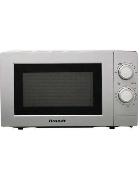 Microondas Brandt 700 W 20 L Plateado 700 W 20 L | Tienda24 Tienda24.eu