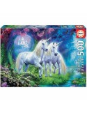 Puzzle Educa Unicorns In The Forest 500 Peças 34 x 48 cm | Tienda24 Tienda24.eu