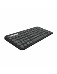 Bluetooth-Tastatur für Tablet Logitech 920-009317 Schwarz Qwerty Spanisch QWERTY iPad 7 Galaxy Tab S2 | Tienda24 Tienda24.eu