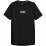 Men’s Short Sleeve T-Shirt 4F Run Black | Tienda24 - Global Online Shop Tienda24.eu