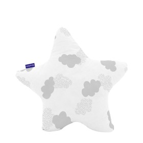 Cushion HappyFriday Basic Grey Star Clouds 50 x 50 cm by HappyFriday, Back & Body Pillows - Ref: D1611808, Price: 10,30 €, Di...