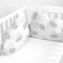 Cot protector HappyFriday Basic Kids Clouds Grey 60 x 40 cm by HappyFriday, Bed accessories - Ref: D1611810, Price: 13,31 €, ...