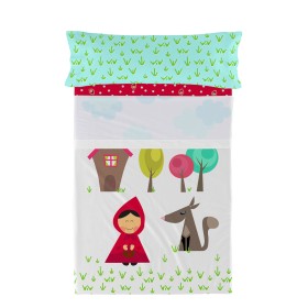 Jeu de draps HappyFriday Mr Fox Grandma Multicouleur Lit 1 persone 2 Pièces de HappyFriday, Draps et taies d'oreiller - Réf :...