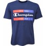 T-shirt à manches courtes homme Champion Crewneck Bleu | Tienda24 - Global Online Shop Tienda24.eu