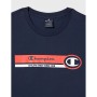 Camiseta de Manga Corta Hombre Champion Crewneck Azul | Tienda24 - Global Online Shop Tienda24.eu