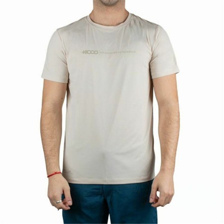 Maglia a Maniche Corte Uomo +8000 Uvero Beige | Tienda24 - Global Online Shop Tienda24.eu