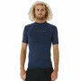 T-Shirt de Bain Rip Curl Dawn Patrol Perf Bleu foncé Homme de Rip Curl, Vêtements de plongée et combinaisons de plongée - Réf...