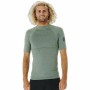 T-Shirt de Bain Rip Curl Dawn Patrol Perf Gris Homme de Rip Curl, Vêtements de plongée et combinaisons de plongée - Réf : S64...