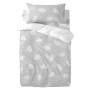 Duvet cover set HappyFriday Basic Kids Grey Baby Crib 2 Pieces by HappyFriday, Quilts and quilt covers - Ref: D1611828, Price...