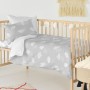 Duvet cover set HappyFriday Basic Kids Grey Baby Crib 2 Pieces by HappyFriday, Quilts and quilt covers - Ref: D1611828, Price...