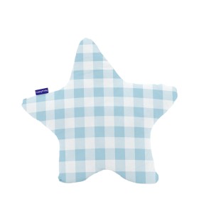 Cushion HappyFriday Basic Blue Star Gingham 50 x 50 cm by HappyFriday, Back & Body Pillows - Ref: D1611836, Price: 10,30 €, D...