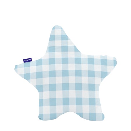 Cojín HappyFriday Basic Azul Estrella Vichy 50 x 50 cm de HappyFriday, Cojines - Ref: D1611836, Precio: 10,30 €, Descuento: %