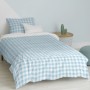 Parure de couette HappyFriday Basic Kids Bleu Lit 1 persone Vichy 2 Pièces | Tienda24 - Global Online Shop Tienda24.eu