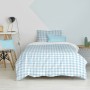 Parure de couette HappyFriday Basic Kids Bleu Lit 1 persone Vichy 2 Pièces | Tienda24 - Global Online Shop Tienda24.eu