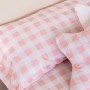 Parure de couette HappyFriday Basic Kids Rose Lit 1 persone Vichy 2 Pièces de HappyFriday, Couettes et housses de couette - R...