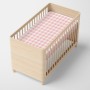 Fitted sheet HappyFriday BASIC KIDS Pink 60 x 120 x 14 cm Gingham by HappyFriday, Sheets and pillowcases - Ref: D1611874, Pri...