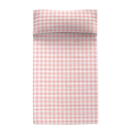 Bedspread (quilt) HappyFriday Basic Kids Pink 180 x 260 cm Gingham by HappyFriday, Patchwork Quilts & Coverlets - Ref: D16118...