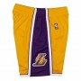 Calções de Basquetebol para Homem Mitchell & Ness LA Lakers Amarelo de Mitchell & Ness, Homem - Ref: S64110356, Preço: 70,43 ...