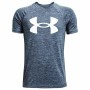 Maglia a Maniche Corte Bambino Under Armour Tech Twist SS Azzurro Indaco | Tienda24 - Global Online Shop Tienda24.eu