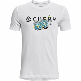 Camisola de Manga Curta Criança Under Armour Curry Trolly Branco de Under Armour, Menino - Ref: S64110401, Preço: 23,52 €, De...