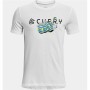 Maglia a Maniche Corte Bambino Under Armour Curry Trolly Bianco | Tienda24 - Global Online Shop Tienda24.eu