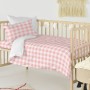 Duvet cover set HappyFriday Basic Kids Pink Baby Crib Gingham 2 Pieces by HappyFriday, Quilts and quilt covers - Ref: D161188...