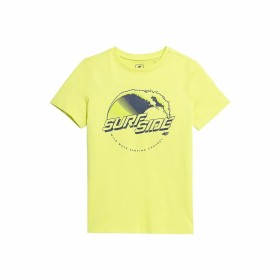 Camiseta de Manga Corta Niño 4F JTSM012 Amarillo de 4F, Camisetas de manga corta - Ref: S64110413, Precio: 10,21 €, Descuento: %