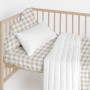 Cot protector HappyFriday Basic Kids Vichy Beige 60 x 40 cm by HappyFriday, Bed accessories - Ref: D1611887, Price: 13,31 €, ...