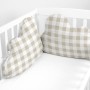 Cot protector HappyFriday Basic Kids Vichy Beige 60 x 40 cm by HappyFriday, Bed accessories - Ref: D1611887, Price: 13,31 €, ...