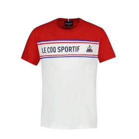 T-shirt à manches courtes enfant Le coq sportif N°2 Tricolore Blanc de Le coq sportif, T-shirts - Réf : S64110441, Prix : 0,0...