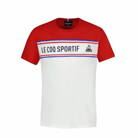 Camisola de Manga Curta Criança Le coq sportif N°2 Tricolore Branco de Le coq sportif, Camisolas de manga curta - Ref: S64110...