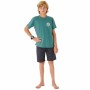 Camiseta de Manga Corta Niño Rip Curl Stapler Azul de Rip Curl, Camisetas de manga corta - Ref: S64110466, Precio: 0,00 €, De...