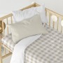 Sábana Bajera Ajustable HappyFriday Basic Kids Beige 60 x 120 x 14 cm Vichy de HappyFriday, Sábanas y fundas de almohada - Re...