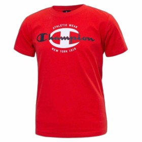 Camisola de Manga Curta Criança Champion Crewneck Vermelho de Champion, Camisolas de manga curta - Ref: S64110490, Preço: 0,0...