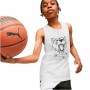 t-shirt de basket Puma Tank B Blanc de Puma, Garçon - Réf : S64110516, Prix : 22,82 €, Remise : %