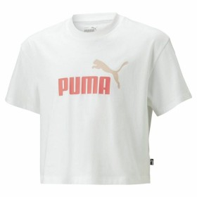 Camiseta de Manga Corta Infantil Puma Logo Cropped Blanco de Puma, Niña - Ref: S64110529, Precio: 0,00 €, Descuento: %