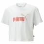 Child's Short Sleeve T-Shirt Puma Logo Cropped White by Puma, Girls - Ref: S64110529, Price: 0,00 €, Discount: %