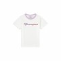 Maglia a Maniche Corte per Bambini Champion Crewneck Bianco di Champion, Bambina - Rif: S64110531, Prezzo: 0,00 €, Sconto: %