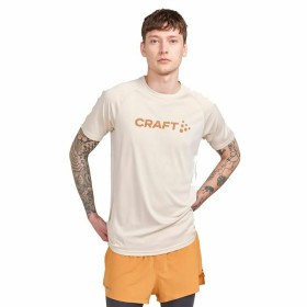 T shirt à manches courtes Craft Core Essence Logo Beige de Craft, Homme - Réf : S64110592, Prix : 19,57 €, Remise : %