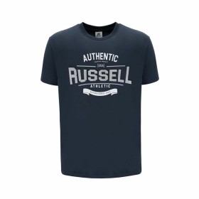 T-shirt à manches courtes homme Russell Athletic Ara Bleu foncé de Russell Athletic, Homme - Réf : S64110613, Prix : 16,67 €,...